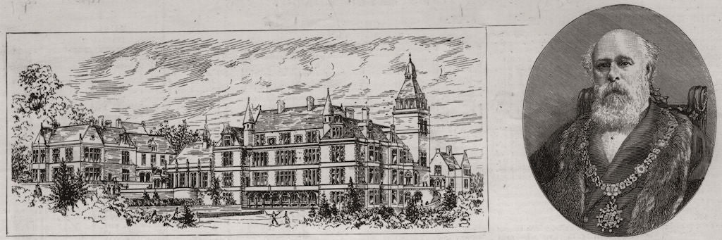 Harrogate. Hospital. Mayor Carter. The Stray. Prospect Crescent. Yorkshire 1889